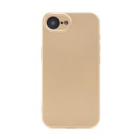 Kryt METALLIC pro Apple iPhone 16e / 17e - gumový - zlatý