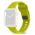 Řemínek pro Apple Watch Ultra 49mm / 46mm / 45mm / 44mm / 42mm - vroubkovaný - silikonový - svítivě zelený