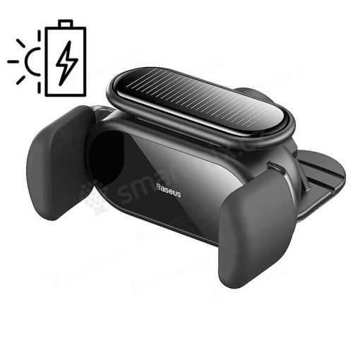 Držák do auta BASEUS - solární elektronické uchycení - na palubní desku - černý