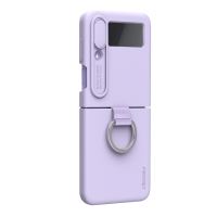 Nillkin CamShield Silky Silikonový Kryt pro Samsung Galaxy Z Flip 4 5G Misty Purple Nillkin CamShield Silky Silikonový Kryt pro Samsung Galaxy Z Flip 4 5G Misty Purple