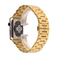 Řemínek pro Apple Watch 42mm / 41mm / 40mm / 38mm - ocelový - zlatý Řemínek pro Apple Watch 42mm / 41mm / 40mm / 38mm - ocelový - zlatý