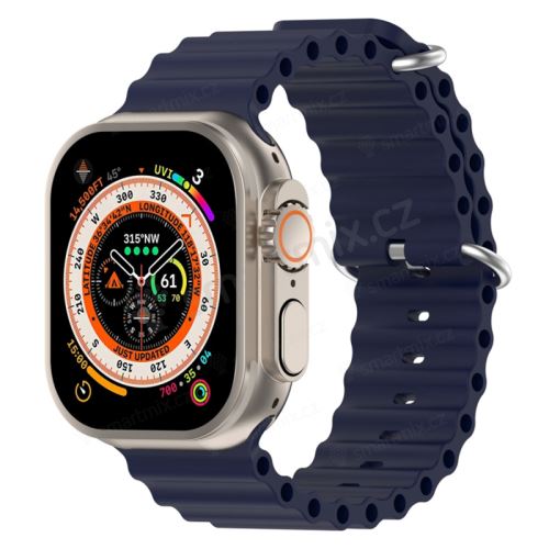 Řemínek pro Apple Watch Ultra 49mm / 45mm / 44mm / 42mm - oceánský - silikonový