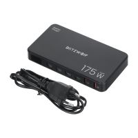 Nabíječka BLITZWOLF 6 portů 175W - 4x USB-C + 2x USB-A  - vstup C8 - kabel 1m - černá (4)