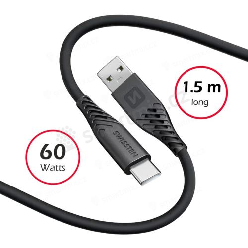 Kabel SWISSTEN Textile II pro Apple  USB-A / USB-C - 1,5m
