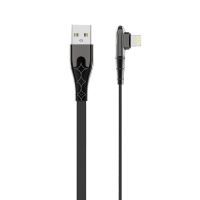 Synchronizační a nabíjecí kabel LDNIO - Lightning pro Apple zařízení - USB-A - 1m - lomený - černý Synchronizační a nabíjecí kabel LDNIO - Lightning pro Apple zařízení - USB-A - 1m - lomený - černý
