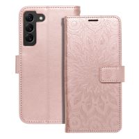 MEZZO Pouzdro typu kniha pro SAMSUNG S22 mandala rose gold MEZZO Pouzdro typu kniha pro SAMSUNG S22 mandala rose gold