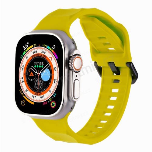 Řemínek pro Apple Watch Ultra 49mm / 45mm / 44mm / 42mm - vlnkový - silikonový