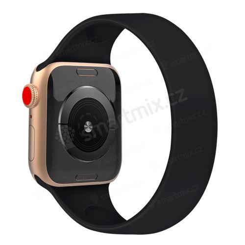 Řemínek pro Apple Watch 40mm Series 4 / 5 / 6 / SE / 38mm 1 / 2 / 3 - bez spony - silikonový - velikost M - vínový