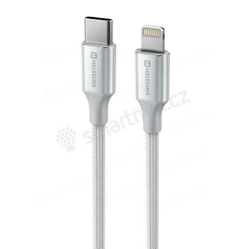 Kabel SWISSTEN Textile II pro Apple  USB-C / Lightnting - 1,5m - růžový