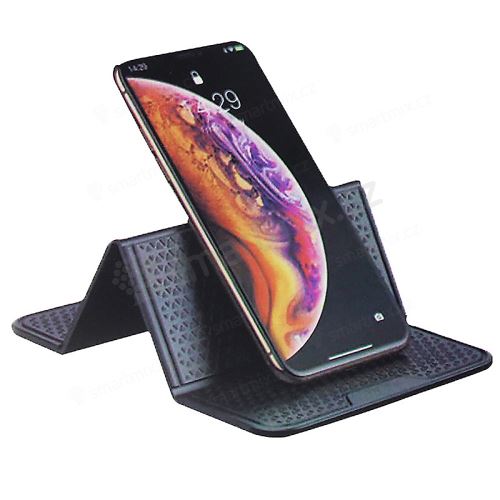 Stojánek / podložka do auta pro Apple iPhone - skládací - protiskluzový - černý