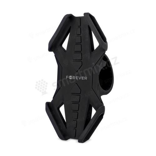 Držák na kolo FOREVER pro Apple iPhone - gumové jistění proti pádu - plastový - černý