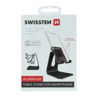 Stojánek SWISSTEN pro Apple iPhone - nastavitelný - hliníkový - černý (10)