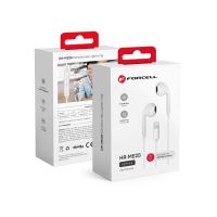 Stereofonní sluchátka Forcell pro Apple iPhone Lightning 8-pin NEW BOX bílá Stereofonní sluchátka Forcell pro Apple iPhone Lightning 8-pin NEW BOX bílá