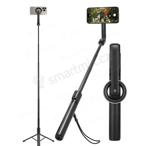 Bluetooth selfie tyč / tripod SPIGEN S580W - podpora MagSafe - délka 120cm - černá