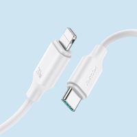 Synchronizační a nabíjecí kabel JOYROOM pro Apple zařízení - Lightning / USB-C - spirálový - černý - 1,5m (3)