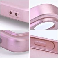 Kryt METALLIC pro Apple iPhone 16e / 17e - gumový - růžový (6)