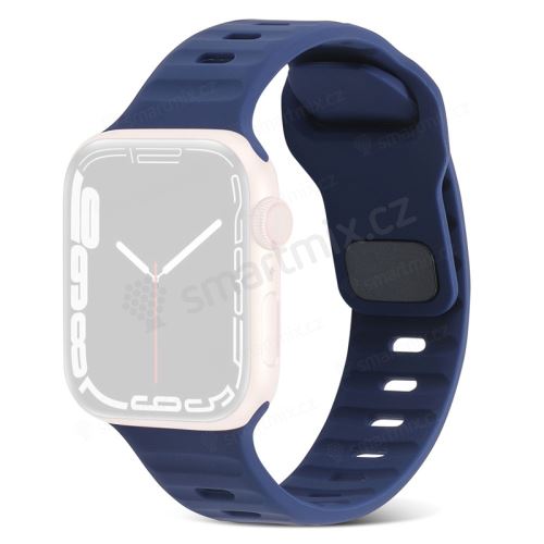 Řemínek pro Apple Watch Ultra 49mm / 45mm / 44mm / 42mm - vroubkovaný - silikonový