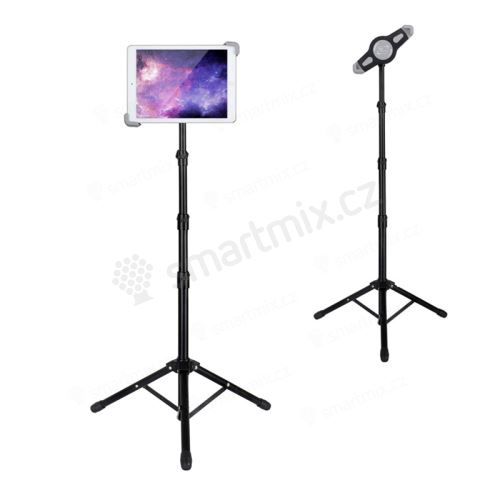 Držák / stojan pro Apple iPad do velikosti 11" -  360° otočný a naklápěcí - černý