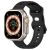 Řemínek pro Apple Watch Ultra 49mm / 46mm / 45mm / 44mm / 42mm - vroubkovaný / tečky - silikonový - černý