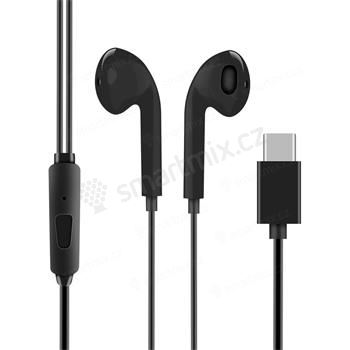 Sluchátka OBAL:ME pro Apple iPhone / iPad - USB-C připojení - pecky - černá