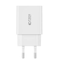 2v1 nabíjecí sada TECH-PROTECT pro Apple iPhone / iPad - 35W adaptér 2x USB-C + kabel USB-C - bílá (2)
