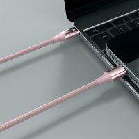 Kabel SWISSTEN Textile II pro Apple  USB-C / Lightnting - 1,5m - růžový (2)