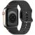 Řemínek KALEBOL pro Apple Watch 49mm / 46mm / 45mm / 44mm / 42mm - silikonový - černý