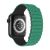 Řemínek SWISSTEN Magnetic pro Apple Watch 49mm / 46mm / 45mm / 44mm / 42mm - silikonový - zelený / šedý