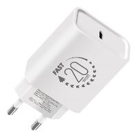 20W EU napájecí adaptér / nabíječka OBAL:ME pro Apple iPhone / iPad - USB-C - bílý 20W EU napájecí adaptér / nabíječka OBAL:ME pro Apple iPhone / iPad - USB-C - bílý