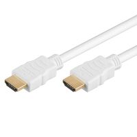 Kabel HDMI-HDMI propojovací - samec / samec - bílý - 1m Kabel HDMI-HDMI propojovací - samec / samec - bílý - 1m