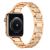 Řemínek pro Apple Watch 42mm / 41mm / 40mm / 38mm - s kamínky - kovový - zlatý