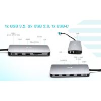 Redukce / adaptér / dok iTec - USB-C / USB-A na USB-C + 4x USB-A 3.0 + 2x HDMI + VGA - Displaylink - šedá (11)