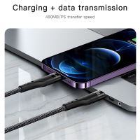 Kabel YESIDO pro Apple iPhone / iPad - USB-C / Lightning - tkanička - 27W - 3m - černý Kabel YESIDO pro Apple iPhone / iPad - USB-C / Lightning - tkanička - 27W - 3m - černý