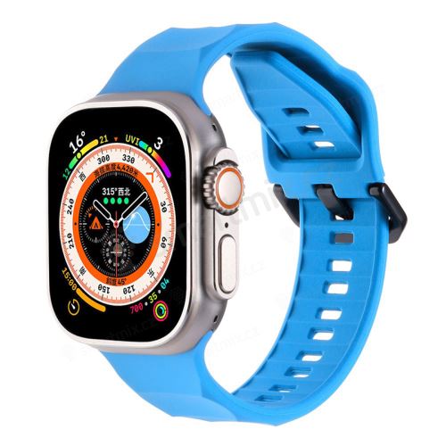 Řemínek pro Apple Watch Ultra 49mm / 45mm / 44mm / 42mm - vlnkový - silikonový