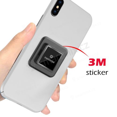 Adaptér SWISSTEN Easylock pro Apple iPhone - nalepovací - černý