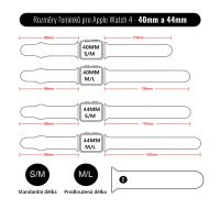 Řemínek pro Apple Watch 49mm / 45mm / 44mm / 42mm - M / L - silikonový - kovová spona (4)