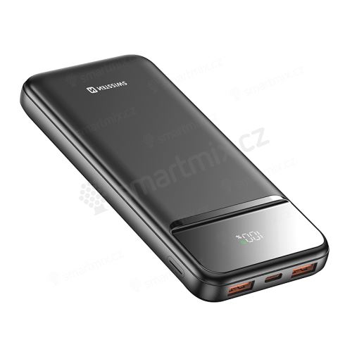 Externí baterie / power bank SWISSTEN Power Line II - USB + USB-C - černá