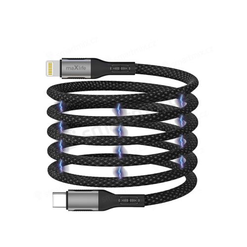 Kabel USB-C MAXLIFE - magnetický - tkanička