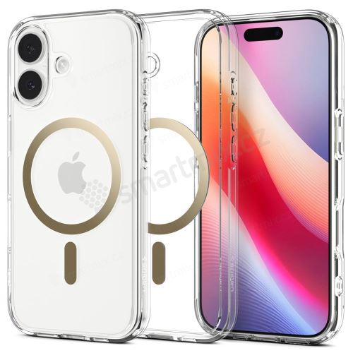 Pouzdro SPIGEN ULTRA HYBRID MAG kompatibilní s MagSafe pro IPHONE 17, čiré, zlaté