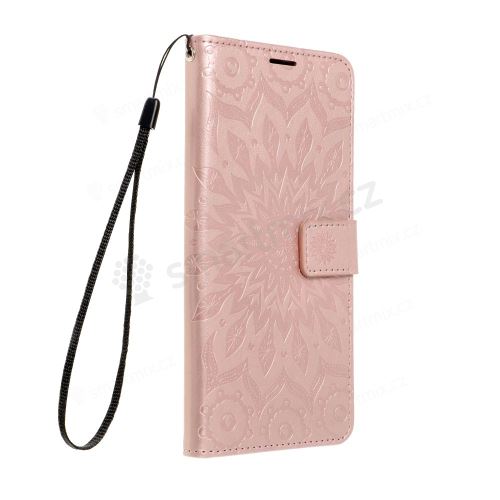Pouzdro MEZZO Book pro XIAOMI Redmi Note 15 5G mandala rose gold