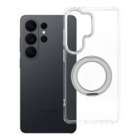 Pouzdro pro Samsung S26 Ultra Frame Circle Stand kompatibilní s MagSafe, průhledné Pouzdro pro Samsung S26 Ultra Frame Circle Stand kompatibilní s MagSafe, průhledné