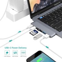 Dokovací stanice / port replikátor pro Apple MacBook Pro - 2x USB-C na 2x USB-C + HDMI + 2x USB-A + SD (4)