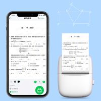 Tiskárna Bluetooth - termotiskárna C9 - černobílý tisk - růžová (10)