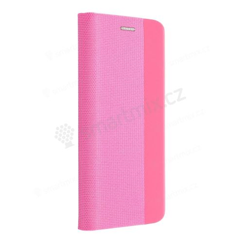 SENSITIVE Pouzdro typu kniha pro XIAOMI Redmi 15C světle růžové