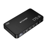 Nabíječka BLITZWOLF 6 portů 175W - 4x USB-C + 2x USB-A  - vstup C8 - kabel 1m - černá (5)