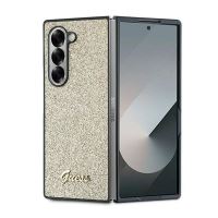 Pouzdro GUESS pro SAMSUNG Z Fold 6 GUHCZFD6HGGSHD (HC PU 4G Glitter Script) zlaté Pouzdro GUESS pro SAMSUNG Z Fold 6 GUHCZFD6HGGSHD (HC PU 4G Glitter Script) zlaté