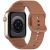 Řemínek KALEBOL pro Apple Watch 49mm / 46mm / 45mm / 44mm / 42mm - silikonový - hnědý