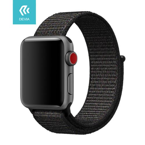 Řemínek DEVIA pro Apple Watch 44mm Series 4 / 5 / 42mm 1 2 3 - nylonový