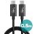 Kabel  USB-C na USB-C - Thunderbolt 4 - 100W - černý / šedý - tkanička - 0,5m