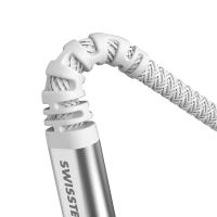 Kabel SWISSTEN Aramid pro Apple - USB-A / USB-C - 1,5m - bílý (4)